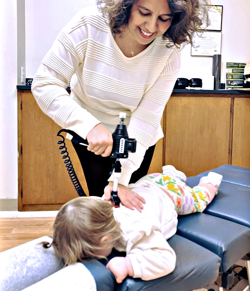 adjusting little girl